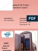 Assignment On Export Promotion Council