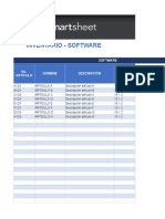 Inventario de Software con Detalles de Versiones, Proveedores y Licencias