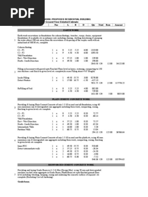 ESTIMATION EXCEL SHEET