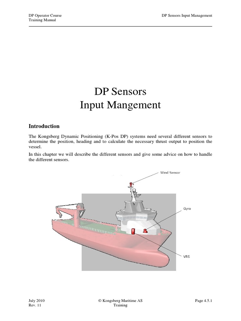 Dynamic Positioning Sensors | PDF | Compass | Sensor