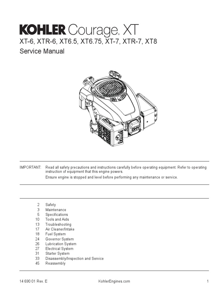 motor-kohler-xt7-pdf-gasoline-horsepower
