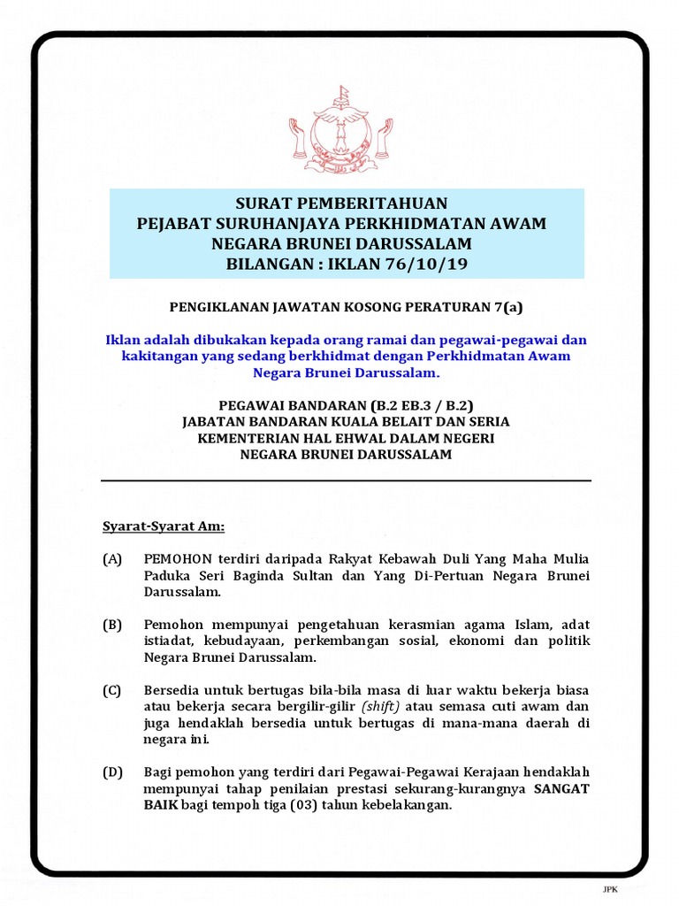 Lowongan Kerja Di Brunei PDF