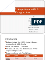 Mergers & Acquisitions in Oil & Energy Sectors