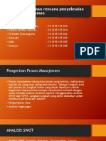 Proses Penyusunan Rencana Penyelesaian Masalah Manajemen