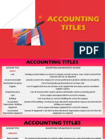 Accounting Titles