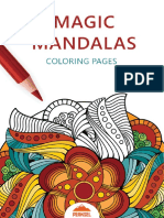 Magic Mandalas Coloring Pages PDF - Adult Coloring Book