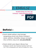 Emulsi - S1 Farmasi