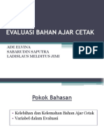 Evaluasi Bahan Ajar Cetak