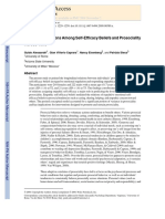 Reciprocal Relations Among Self-Efficacy Beliefs and Prosociality Across Time