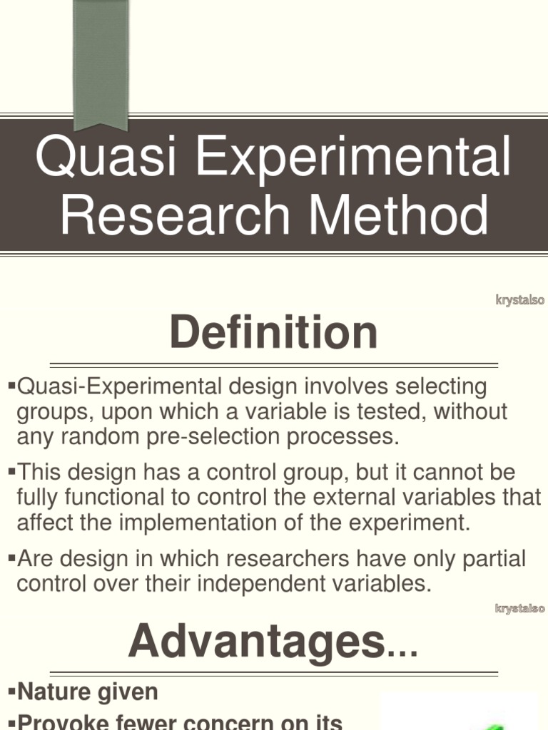 Quasi Experimental PDF
