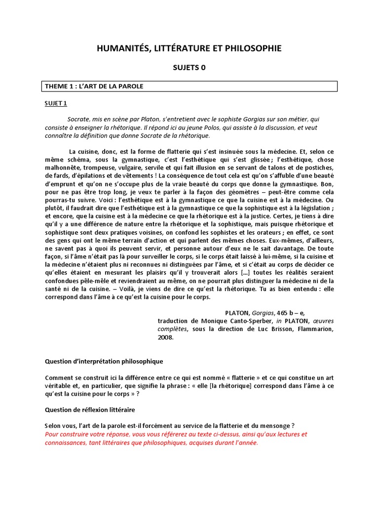 Sujet 0 BAC211eSPEHLP_1133484  René Descartes  Rhétorique
