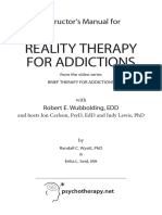Reality Therapy For Addictions