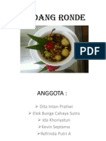 Presentasi Wedang Ronde