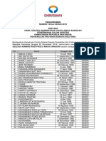 Pengunguman Hasil Seleksi Administrasi BABEL