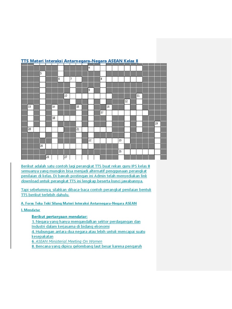 Tts Materi Interaksi Antarnegara
