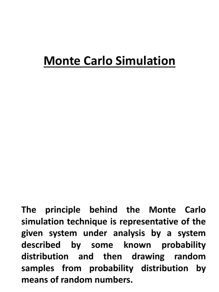 Monte Carlo Simulation Explained | PDF
