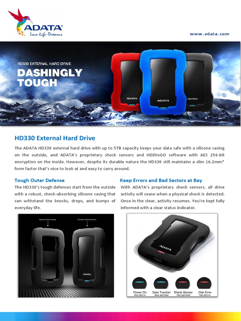 Manual HD330 External Hard Drive PDF Hard Disk Drive Computer