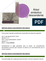 Árbol Sintáctico Descendente - Recursivo y LL