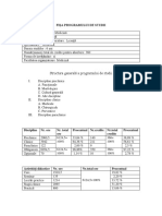 Fisa - Programului de Studii PDF