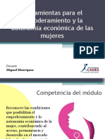 Herramientas para El Empoderamiento y La Autonomia Economica de Las Mujeres