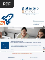 Startupminds - Fund Raising and Business Consulting Pitch