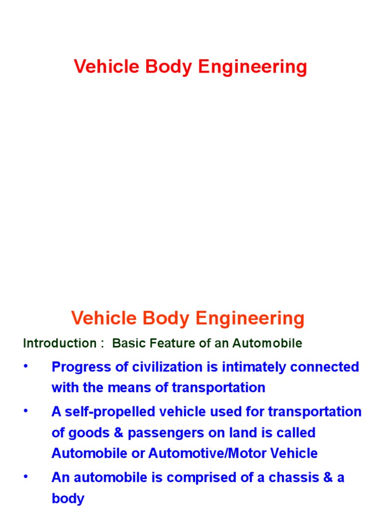 Vehicle Body Engg1 PDF Seat Belt Trunk (Car)