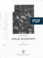 David Friedman Texas Hoedown for Vibraphone Solo Corrections