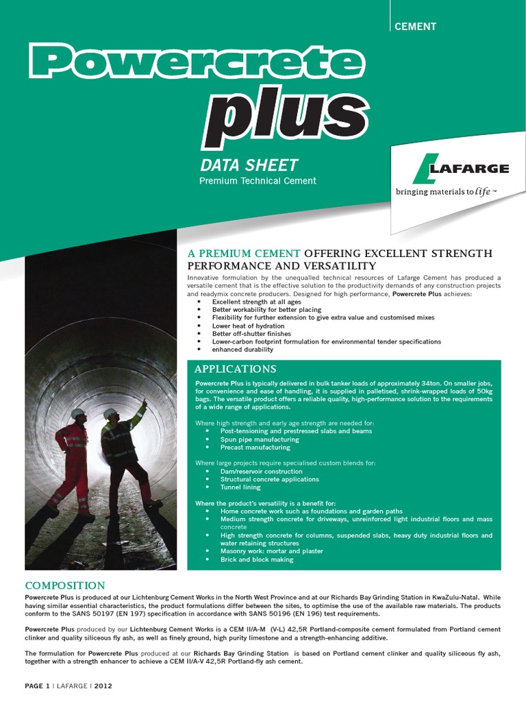 Powercrete | PDF | Concrete | Fly Ash