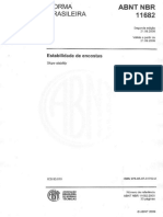 NBR 11682 - Estabilidade de Encostas PDF