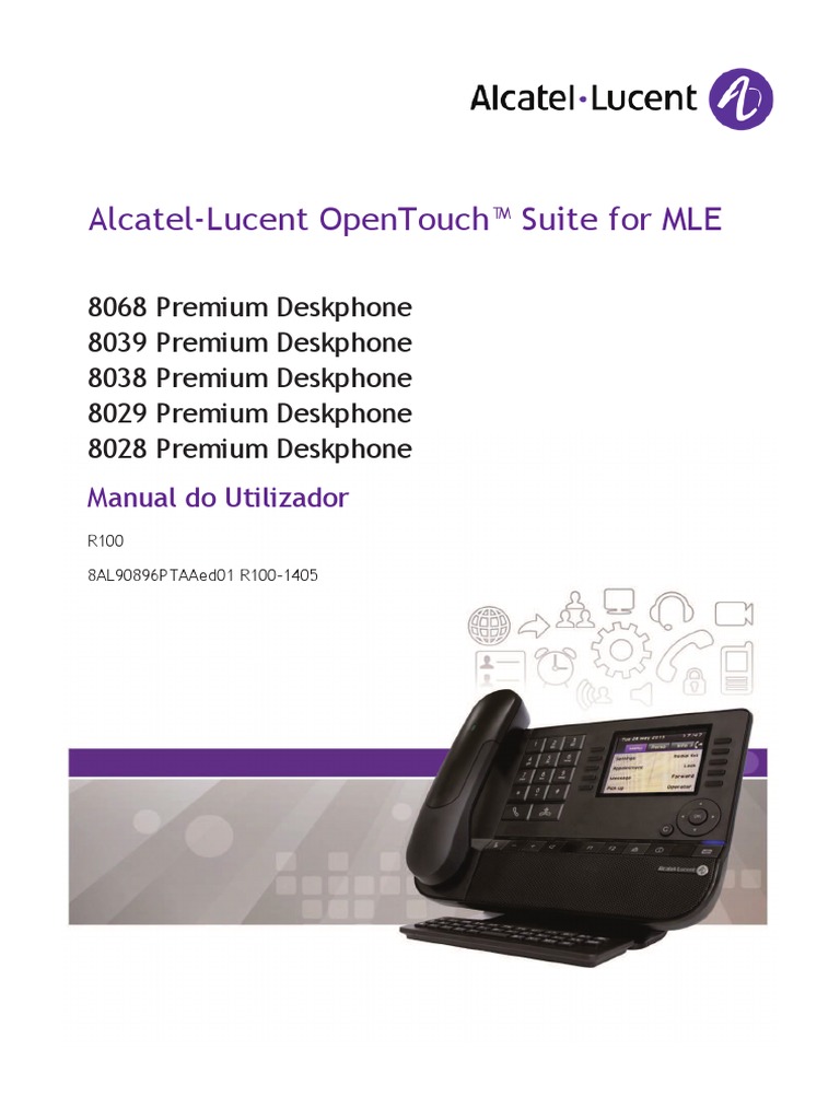 Manual Telefone Alcatel Lucent 8029 Bluetooth Teclado de Computador