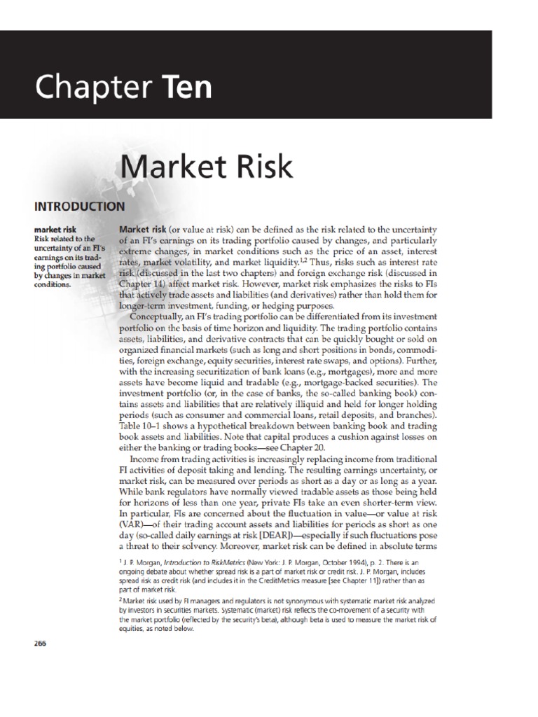 Risk Chapter 10 | PDF