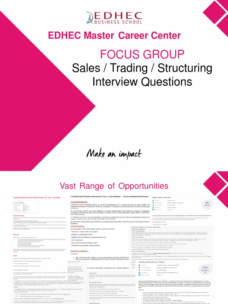 Sales and Trading Interview Guide | PDF | Option (Finance) | Greeks ...