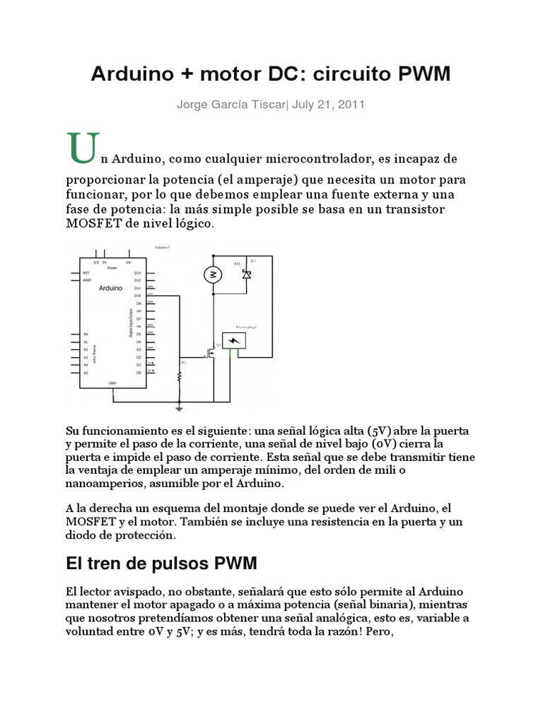 Arduino PWM 2019 | PDF | Diodo | Electrónica