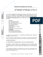 Acta del pleno de la sesión extraordinaria del 25 de noviembre de 2019