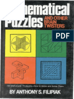 Mathematical Puzzles and Other Brain Twisters.a.S.filipiak