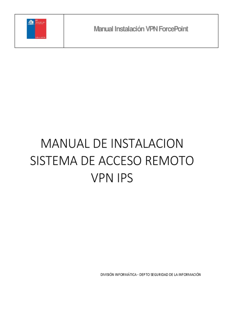 Guía de Instalación VPN ForcePoint | PDF | Banda ancha móvil | Red ...
