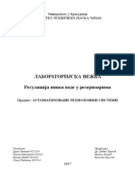 Lab Vezba Regulacija Nivoa Vode U Rezervoarima