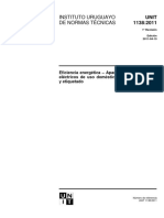 UNIT 1138 2011 - Eficiencia Energetica. Aparatos de Refrigeracion Electricos de Uso Domestico. Especificaciones y Etiquetado PDF