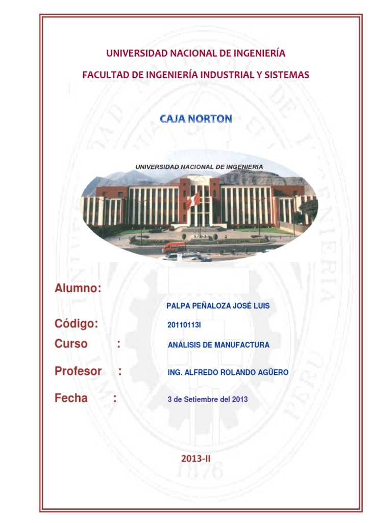 Caja Norton PDF Engranaje Máquinas