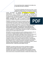 Contrato de Construcción y Mandato de Obra Civil Proyecto Vivienda Milenium