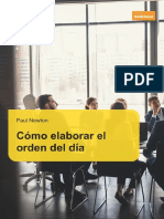 Como Elaborar El Orden Del Dia