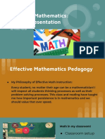 Teaching Mathematics Digital Presentation