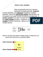 Atoms Ions Isotopes Teacher Notes