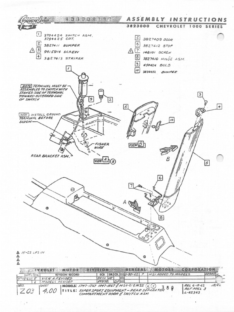 1963 Impala Console Pdf