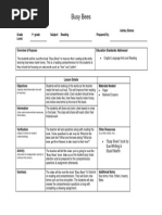 busy bees teaching demo outline 