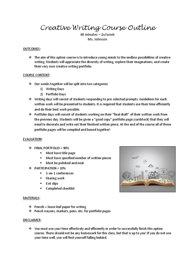 Creative Writing Course Outline | PDF
