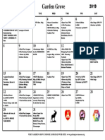 Calendar December 2019 PDF