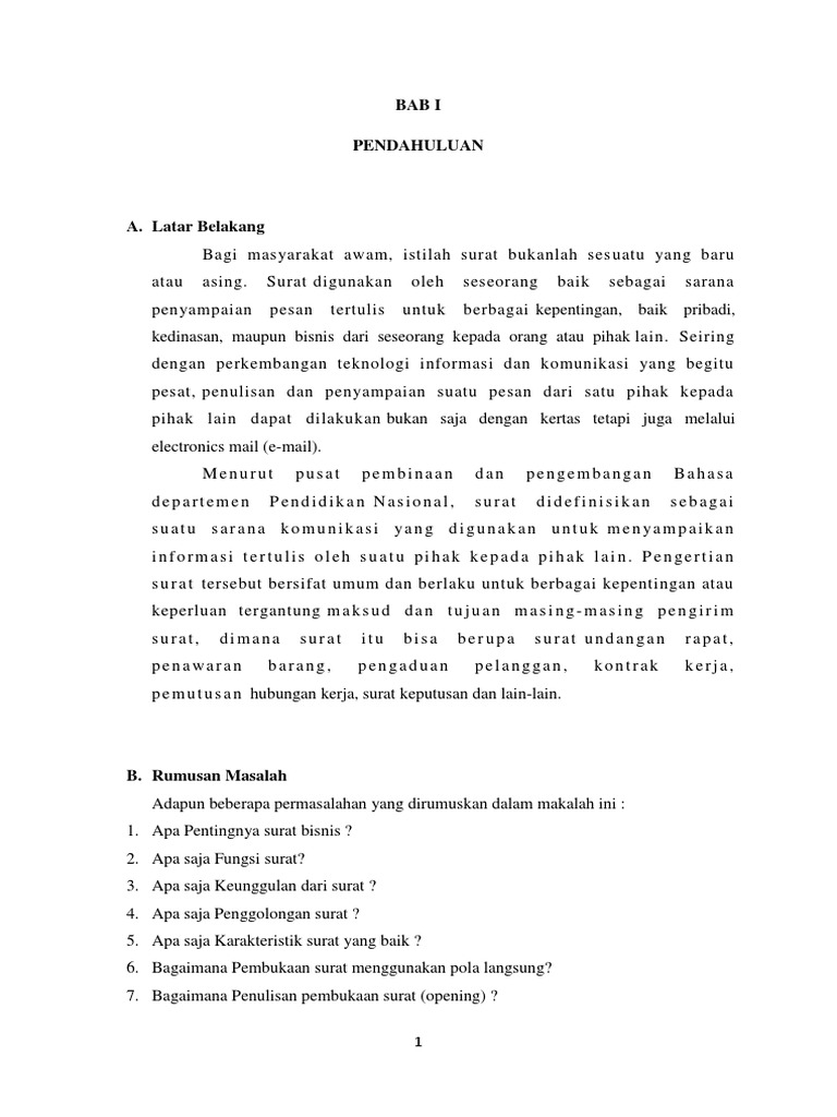 Cara Menulis Surat Bisnis Rutin