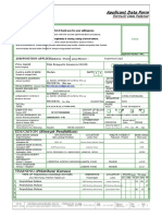 New Applicant Data Form PT Pas