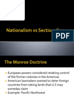 Nationalism vs Sectionalism
